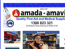 Tablet Screenshot of amada-amavic.com